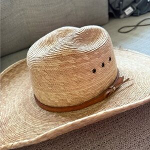 Tan Straw Cowboy Hat
